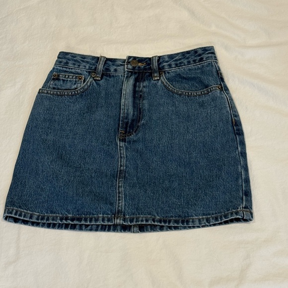 Glassons Denim Mini Skirt Size 6 Blue Classic A-Line Jean Skirt Casual Y2K - Picture 6 of 6